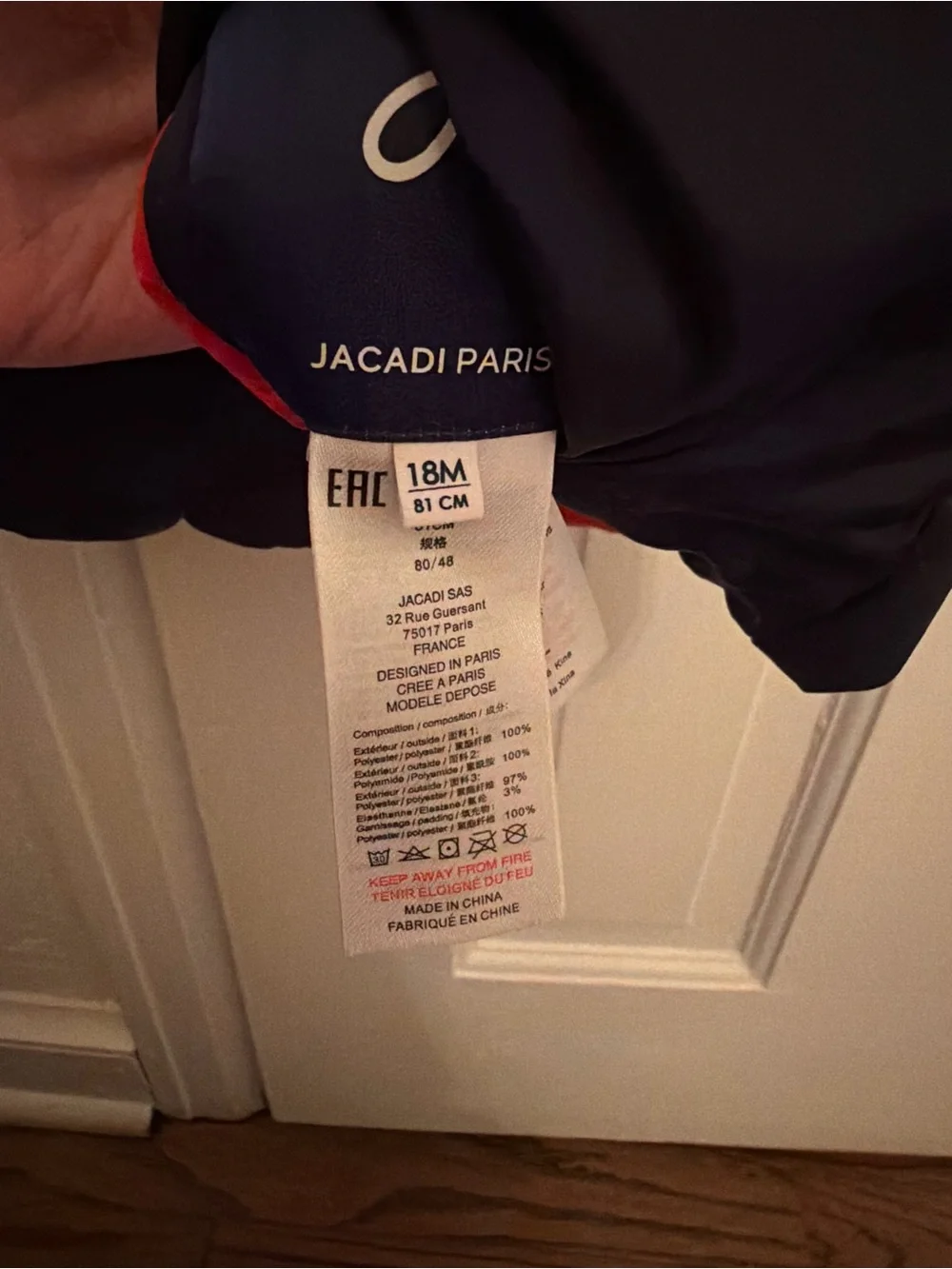 Jacadi Paris Reversible Navy Quilted Puffer Vest